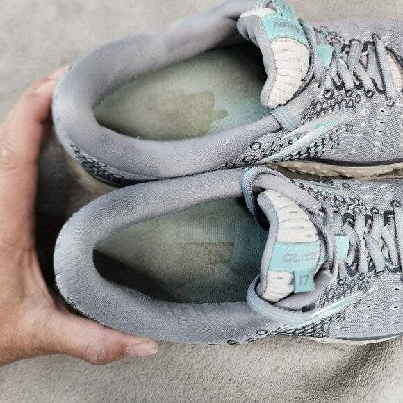 Brooks Shoes Womens Size 9 Glycerin 17 Gray Lace Up Athletic Sneakers - Picture 10 of 12